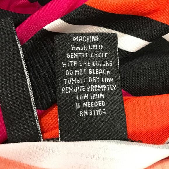 New Directions Striped V-Neck Sleeveless Stretch Bodycon Maxi Dress S - Picture 4 of 4